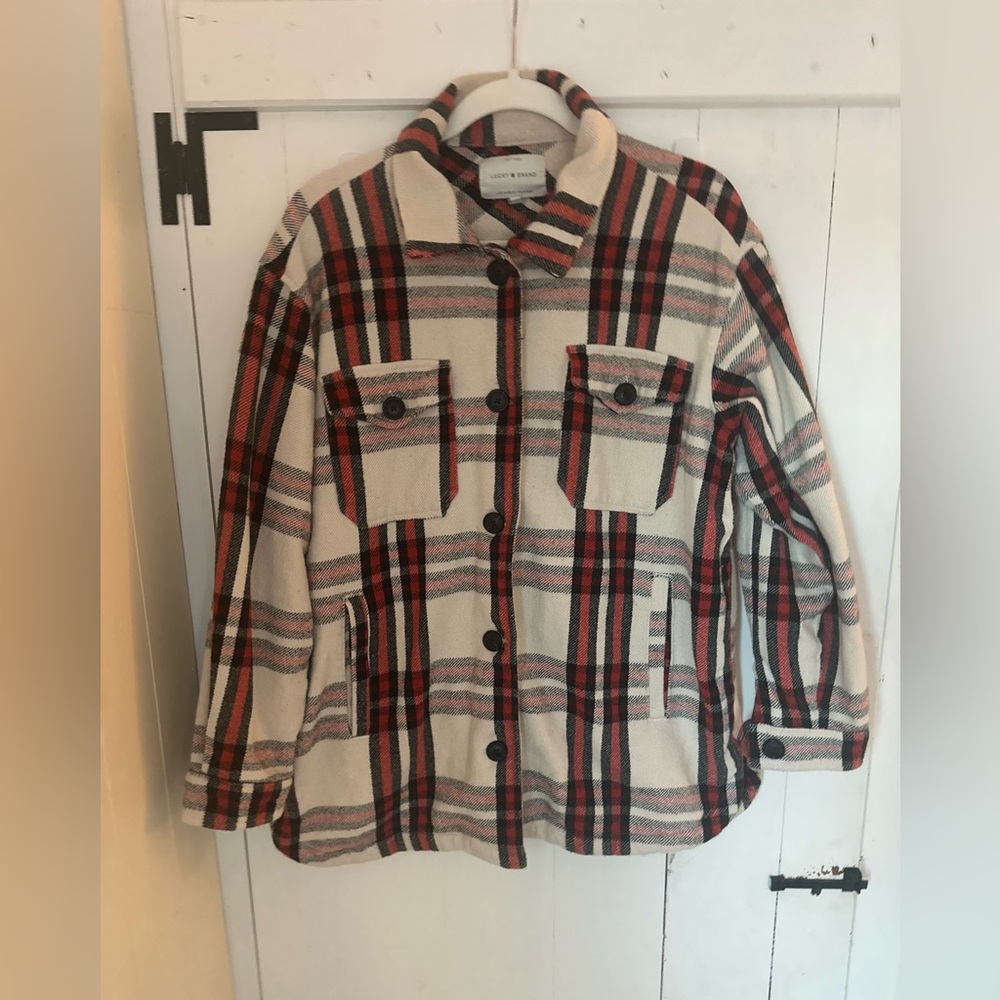 Lucky Brand Plaid Shackleton Medium 
EUC